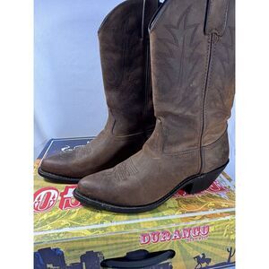 Durango Women's Western 11" Leather Boots Tan 2" Heal  RD4112 Size 8